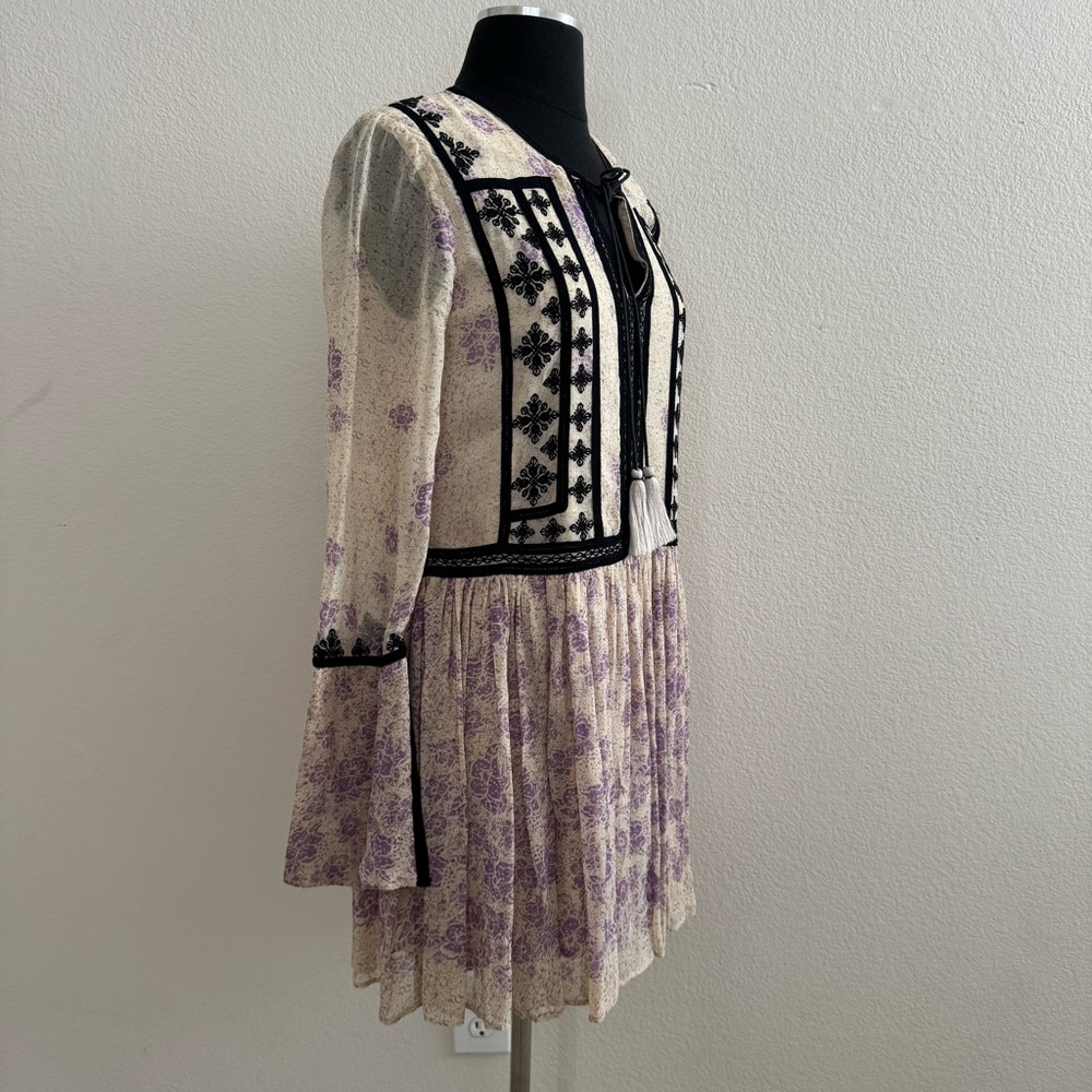 FREE PEOPLE Stuck In The Middle With You Boho Dress Size XS - Picture 4 of 8